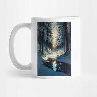 Beautiful winter landscape Mug